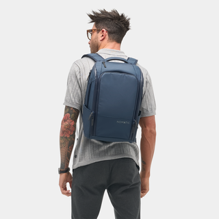 NOMATIC Backpack 14L in navy, product detail view