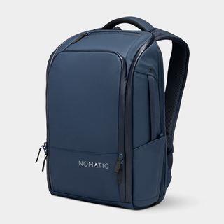 Nomatic Navy Backpack Front Angle View#color_navy