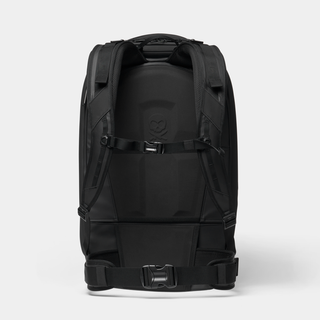 Black NOMATIC McKinnon Camera Pack 35L V2 backpack, rear view